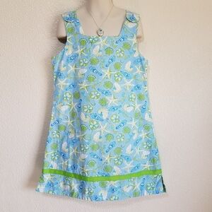 Hartstings Vintage Ocean Print Girl's Dress